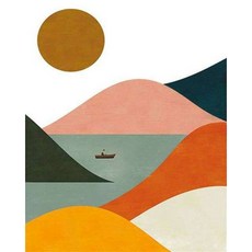 추상 숫자로 RUO프리미엄 냄비Y 그림 미니멀리스트 원래 선물 아크릴 페인트 공예 장식 218172, 20x30cm Diy Frame, 9929310