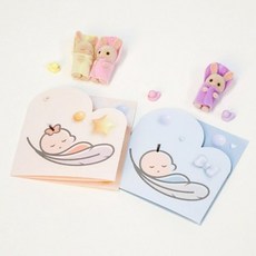배냇머리 보관 카드(단품), pink star card, 1개, 내지매수