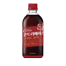 칠성 칸타타 콘트라베이스 스위트블랙 (24페트) 팬트리 탕비실 대용량 식자재 도매 시원한음료 어린, 500ml, 1개