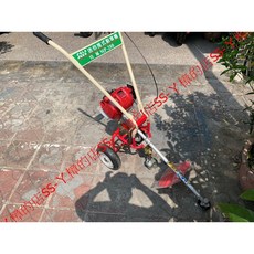 SS-ㄚ樟的店 HONDA本田GX35引擎三輪推式割草機(輕巧/靈活/折疊收納設計)附發票, 1個, 含稅(標配+面罩護裙)+本田原廠4T機油