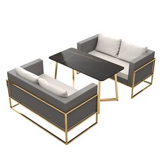 2인테이블세트 원룸 2인용 식탁 미니 세트 2인 테이블 원형, 1개, O. 4인용 조합 (그레이+크림)