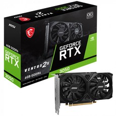 MSI 지포스 RTX 3050 벤투스 2X E OC D6 6GB, MSI 지포스 RTX 3050 벤투스 2X E OC D