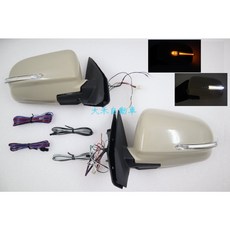 大禾自動車 電折 LED 後視鏡 未烤漆 適用 三菱 LANCER VIRAGE 10代 07-13 單邊價, 1個, 駕駛