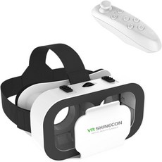 및 Android 장치와 호환되는 가상 현실 헤드셋용 3D VR 글래스 4.76.5인치 모바일 게임 영화 몰입형 경험에 이상적인 컨트롤러 제공