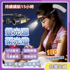 采耳頭燈聚光修腳師傅專用挖耳掏耳朵充電頭戴式工作LED燈輕便照明, 1個