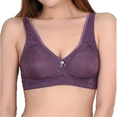 은은한 자가드꽃무늬 몰드 런닝형 여성브라