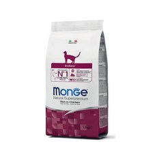 몬지 어덜트 고양이 내추럴 슈퍼프리미엄 인도어 건식사료, 닭, 1.5kg, 1개