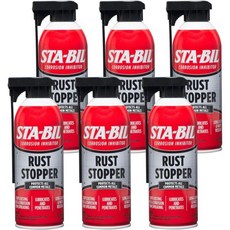 STA-BIL 녹 방지제 - 방청 스프레이 및 윤활유 자동차 방지 배터리 단자 보호 기존 방지 코팅 중단 13온스(22003), 13 Fl. Oz. (Pack of 6), Stopper, 1개