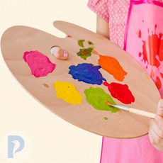 그림용 나무 팔레트 그림도구, 사각 - 소