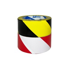 京閣織化 AT 48mm警示膠帶, 黃黑, 1個