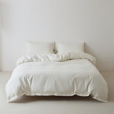 헤디야 순면 40수 뮤티드 호텔식 이불커버, 클린화이트
