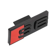 3D ABS 자동차 전면 그릴 엠블럼 스티커 장식 개조 액세서리 S 배지 (아우디 S3 S5 S4 S6 S7 S8 로고 자동, 06 말차 컬러