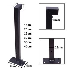CBX-CABC 黑色金屬支架 牆壁固定架 懸臂架 承重架 桌面支撐架, 15CM.單隻價格.(黑色), 1個