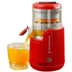 ROYADULEX 榨汁機，操作簡便，快速榨汁，健康安全材質，小巧易清洗, 2025年升級款紅色（榨汁分離）, OT2