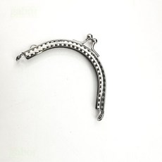 銀色光面半圓口金 DIY 包包配件 多尺寸選擇 手作材料, 1個, 銀色8.5cm