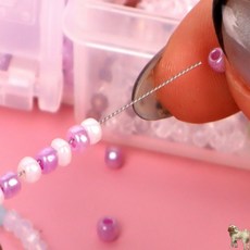 꿀이맘 유연 비즈바늘 0.4mm 비즈재료