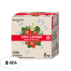 다하다 스트로베리, 1.2g, 100개입, 6개