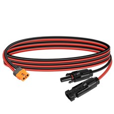 YACSEJAO 태양광-XT60i 충전 케이블 12AWG 150만 개 태양광 플러그-XT60 소켓 태양광 커넥터-XT60i-F 태양광 패널 케이블 RV 휴대용 발전소 리포 배터리용