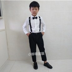 男童黑色西裝套裝 花童禮服休閒西裝