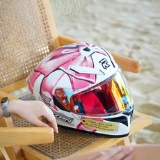 AGV K6 K6S 미러 클리어 호환 블루미러 레보 스모그, T. 나비 핑크 투명, A. S
