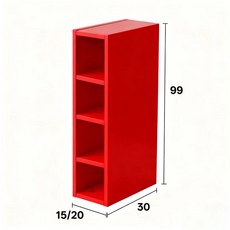 당당상점 까꿍선반 공간 좁은 주방 활용 벽, 레드 15 길이 30 깊이 99 높이