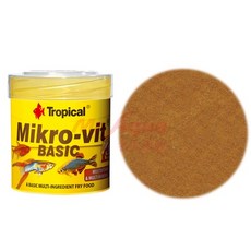 Tropical 德比克 Mikro-vit BASIC 幼魚高蛋白粉狀飼料, 1個