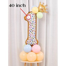 달콤한 도넛 아이스크림 케이크 호일 풍선 사랑 헬륨 베이비 샤워 생일 파티 장식 어린이 장난감 디지털 그림 Globo, 기타, 40inch- 1-set