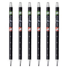 동아 미피 슬림색연필 2mm (리뉴얼), 검정, 6개