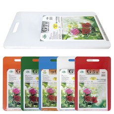 미진 가정용 도마 G7호 440 x 285 x 12mm 주방 식당 칼라도마, 적색, 1개