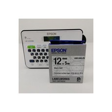 LW K200BK 라벨지 SGR12KB PX 12mm 투명레이스 엡손, 엡손 LW-K200BK 라벨지 SGR12KB-PX 12, 1개
