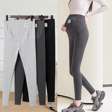 임산부 얇은 레깅스 1P 만삭 편한 신축성 치마 쫄바지