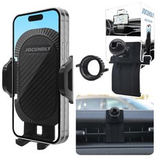 JOCUNDLY 자동차 폰 마운트 2017-2024 캐딜락 XT5 및 2020-2024 XT6 [두꺼운 케이스 친화적] 휴대폰 홀더 셀 내비게이션 브래킷 송풍구 액세서리 크래들, JOCUNDLY 자동차 폰 마운트 2017-2024 캐