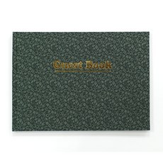 경일문화가게 비단 한지 순지 방명록 A4 48장, 초록