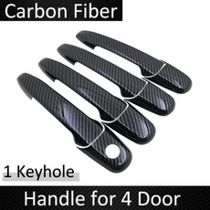 자동차 문짝 핸들 커버 섬유 보호 스티커, 1. 4Handle 1 Keyhole, 기본