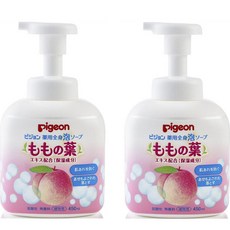Pigeon 복숭아 잎 메디케이트 버블 솝 U, 2개, 450ml
