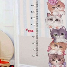 어린이 키재기 시트지 벽걸이키재기