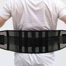 오리치 남여공용 사계절 메쉬 허리보호대, 블랙, 1개