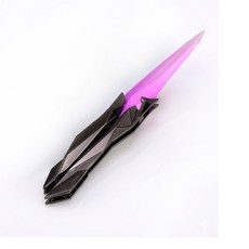 발로란트 싱귤래러티 발리송 버터플라이나이프 나비칼 안전한 장난감 합금, 1개, 퍼플