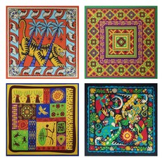 코튼 에스닉 반다나 손수건 보헤미안 스카프