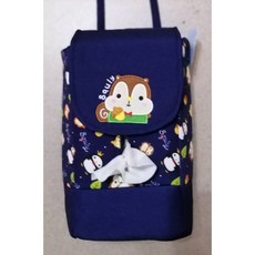 正版授權史古利面紙套 藍色 車用居家兩用掛式抽取衛生紙套 多功能收納, 1個, 1個裝