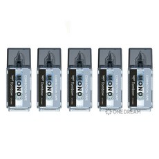 톰보 수정테이프 모노포켓 5mmx4m 5개 세트, 1세트, 블랙 CM5C10