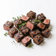 예담우 국내산 소고기 한입 채끝 큐브 스테이크 250g2개, 국내산 안심 (-7000원), 2개, 250g