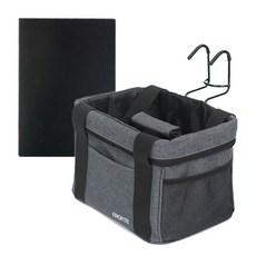 얼게이트 자전거 전동킥보드 T형 핸들바 탈부착 바구니 가방 + 바닥 받침대, 1개