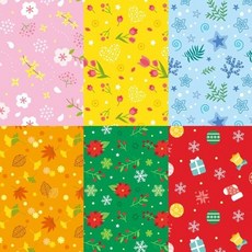 삼공 왕디자인 색종이 30cm 10매 무늬색종이, 3.여름_바다