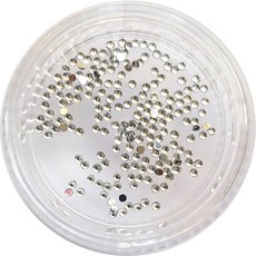 네일쎈 네일스톤파츠 아크릴 스톤 원형라운드 1.2mm, 1개, 크리스탈