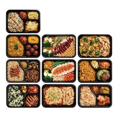 [블랙컨슈머] 다이어트 BEST 10종 간편 냉동 배달 직장인 아침 점심 저염 저당 저지방 운동 식단도시락, 390g, 10개