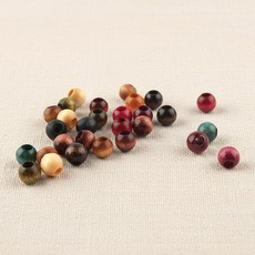 [8mm 구멍 대]국산 나무구슬 DIY 공예 재료 팔찌 목걸이 만들기 우드 비즈 100개입, 1세트, 나무구슬(구멍)-대8mm 혼합(100개)