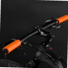 자전거 킥보드 충격완화 그립 바엔드 사이클링 스쿠터 완충 손잡이 핸드 바 커버, 블랙