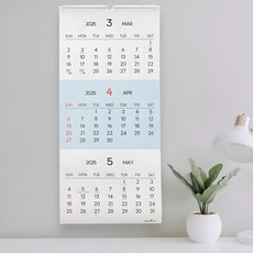 스프링타임 2025년 벽걸이 달력 대형 음력 큰달력 인테리어 레트로 카렌다 캘린더 벽달력 낱장달력, 3단달력, 1개