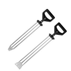 외벽 주입기 몰탈 바닥 타일 미장 메지 방수 분무기 주입건 균열 페인트 보수, 스테인리스스틸 두꺼운 소형 원형 노즐